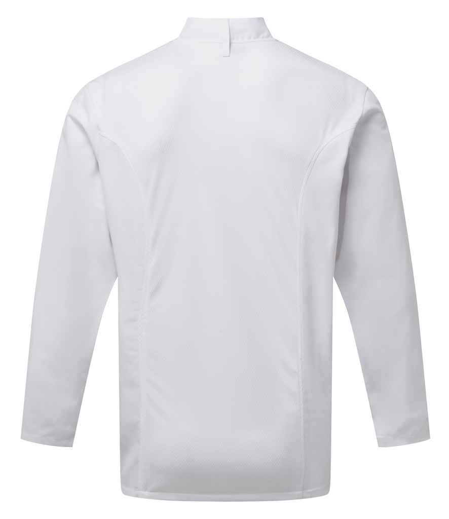 Premier Coolchecker® Long Sleeve Chef's Jacket - White