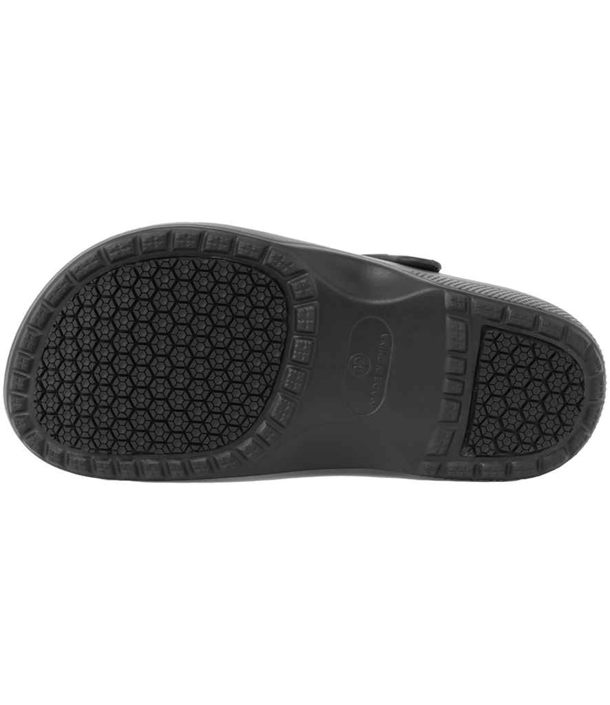 Premier Chef's Anti-Slip Anchor Clogs - Black