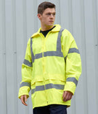 Portwest Hi-Vis Rain Jacket - Yellow