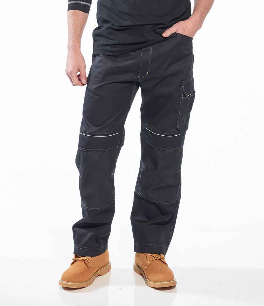 Portwest PW3 Lightweight Stretch Trousers - Black