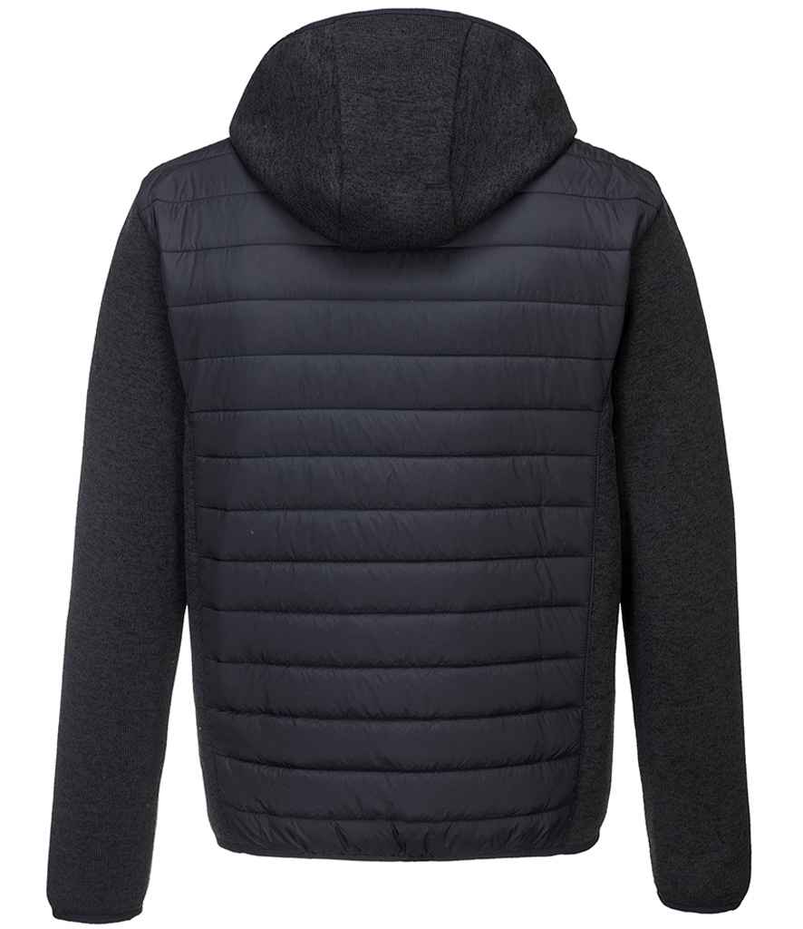 Portwest KX3™ Baffle Padded Jacket - Grey Marl/Black