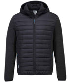 Portwest KX3™ Baffle Padded Jacket - Grey Marl/Black