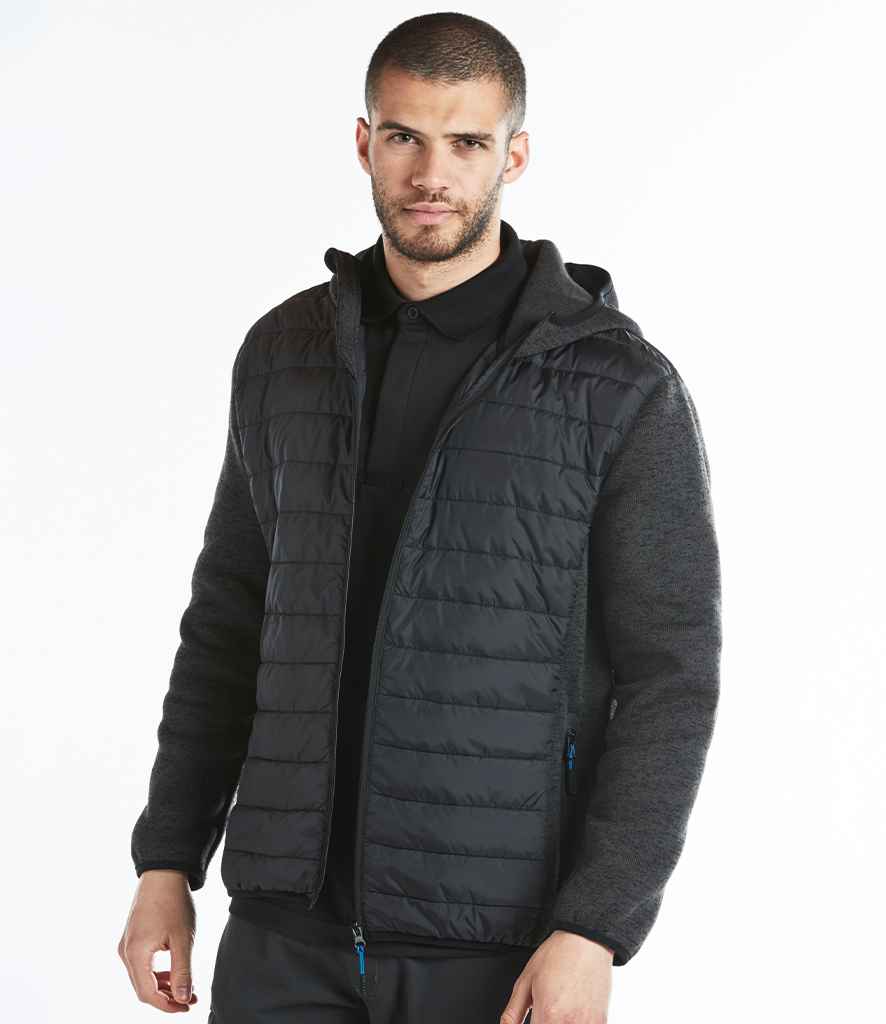 Portwest KX3™ Baffle Padded Jacket - Grey Marl/Black