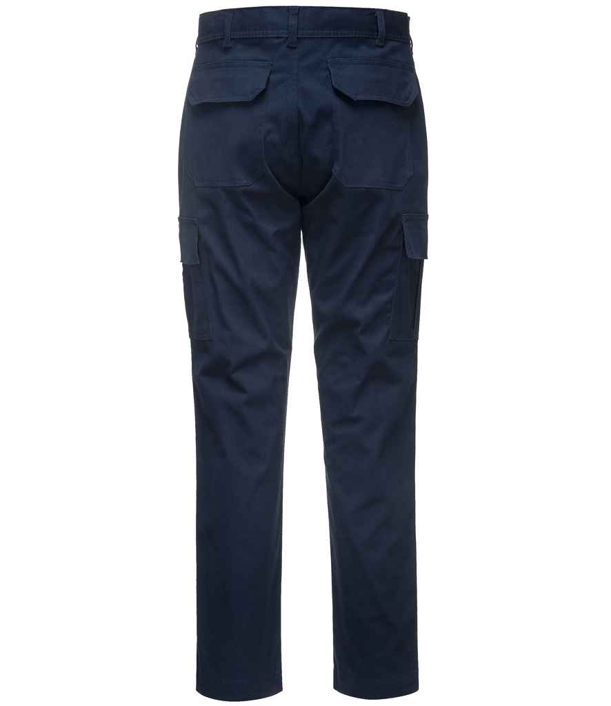 Portwest Stretch Slim Combat Trousers - Dark Navy