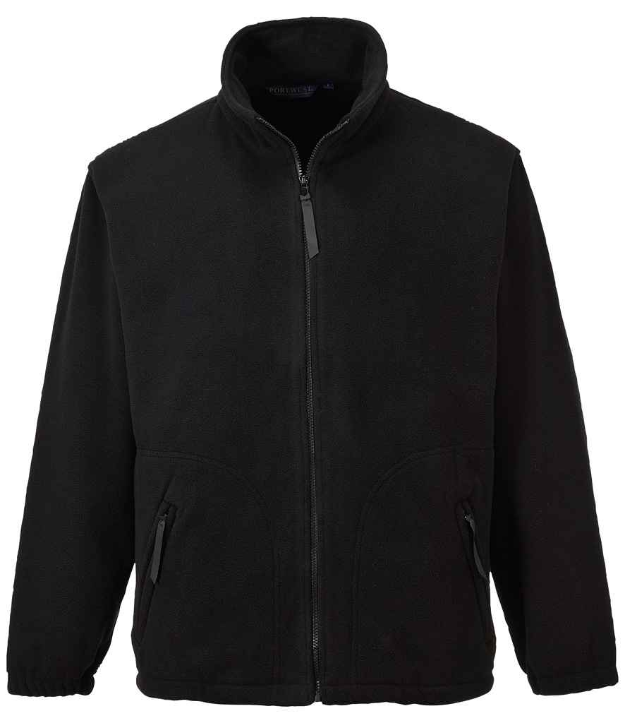 Portwest Argyll Heavy Fleece Jacket - Black