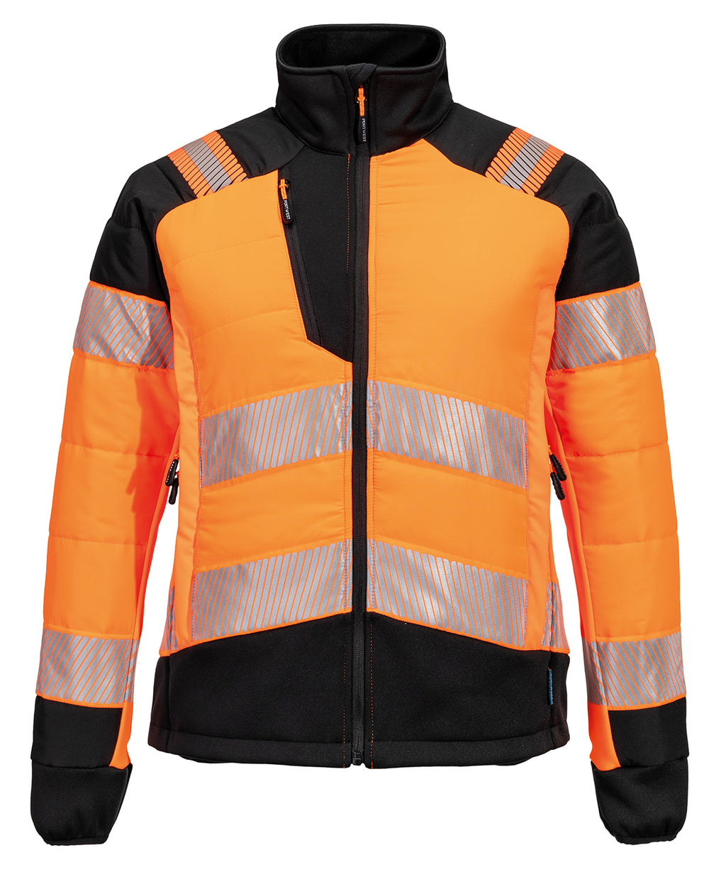 Women’s PW3 Hi-vis hybrid baffle jacket (T171)
