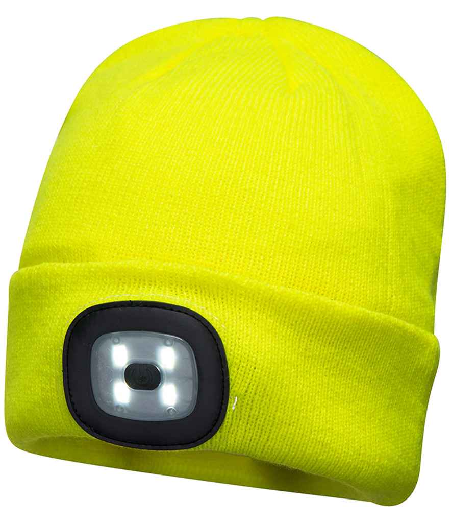 Portwest LED Head Light Beanie - Yellow