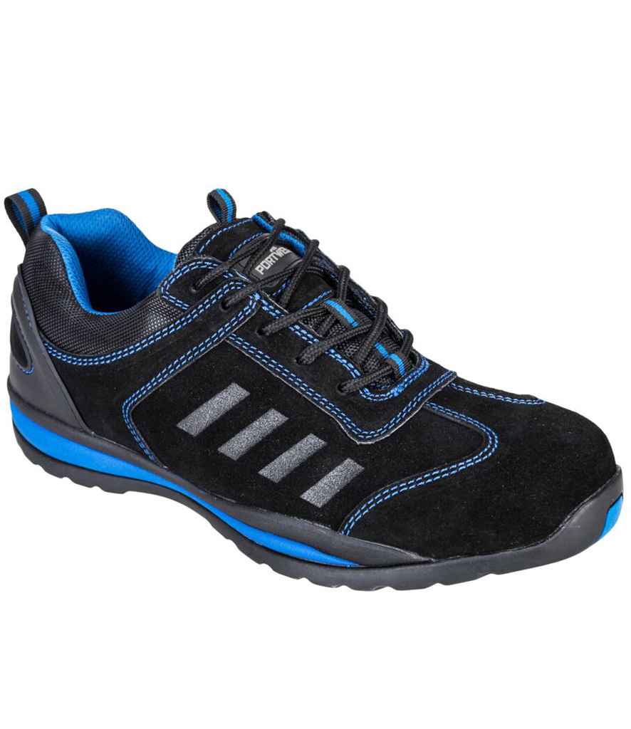 Portwest Steelite™ Lusum S1P HRO Safety Trainers - Black/Blue