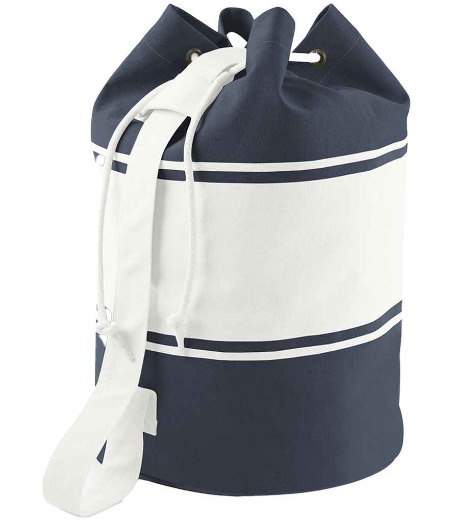Quadra Canvas Duffle - Navy/Off White