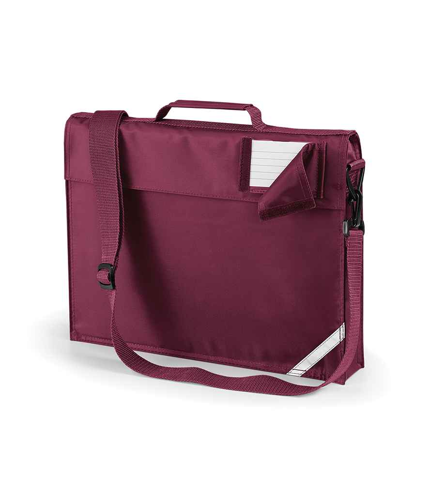 Quadra Junior Book Bag with Strap - Burgundy