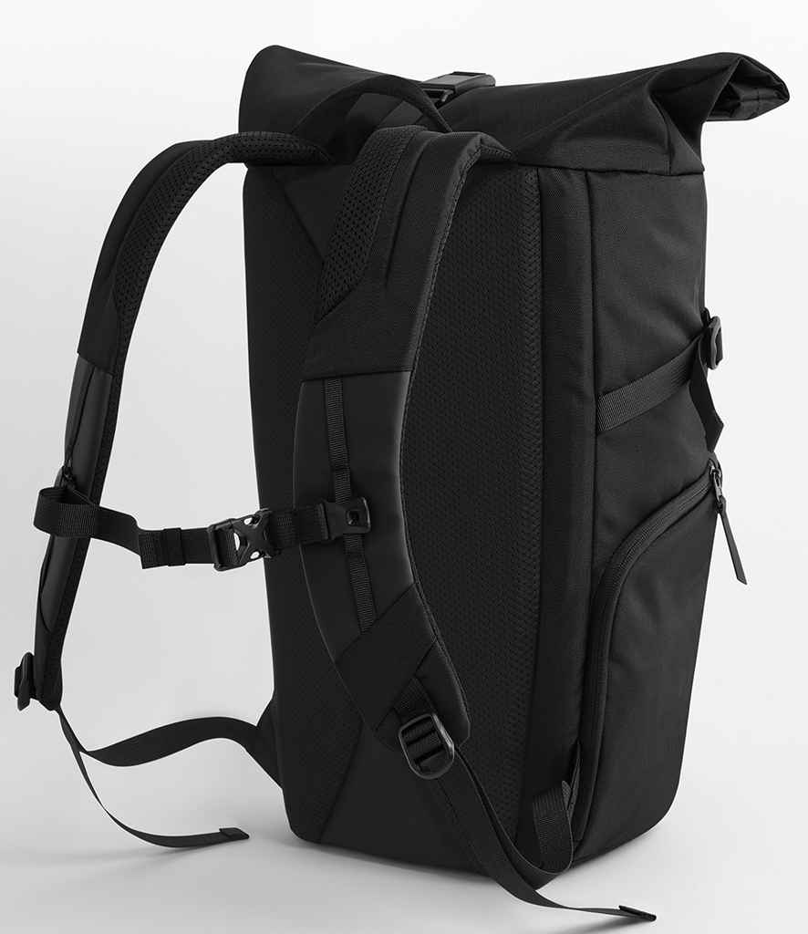 Quadra Zurich Roll-Top Backpack - Black