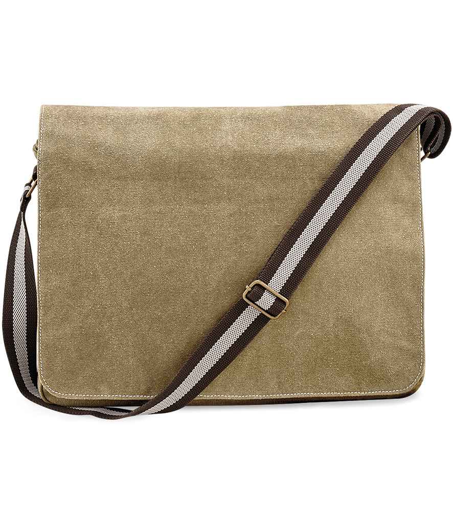 Quadra Vintage Canvas Despatch Bag - Sahara