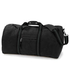 Quadra Vintage Canvas Holdall - Vintage Black