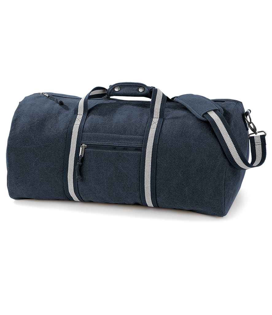 Quadra Vintage Canvas Holdall - Vintage Oxford Navy