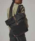 Quadra Heritage Waxed Canvas Backpack - Black