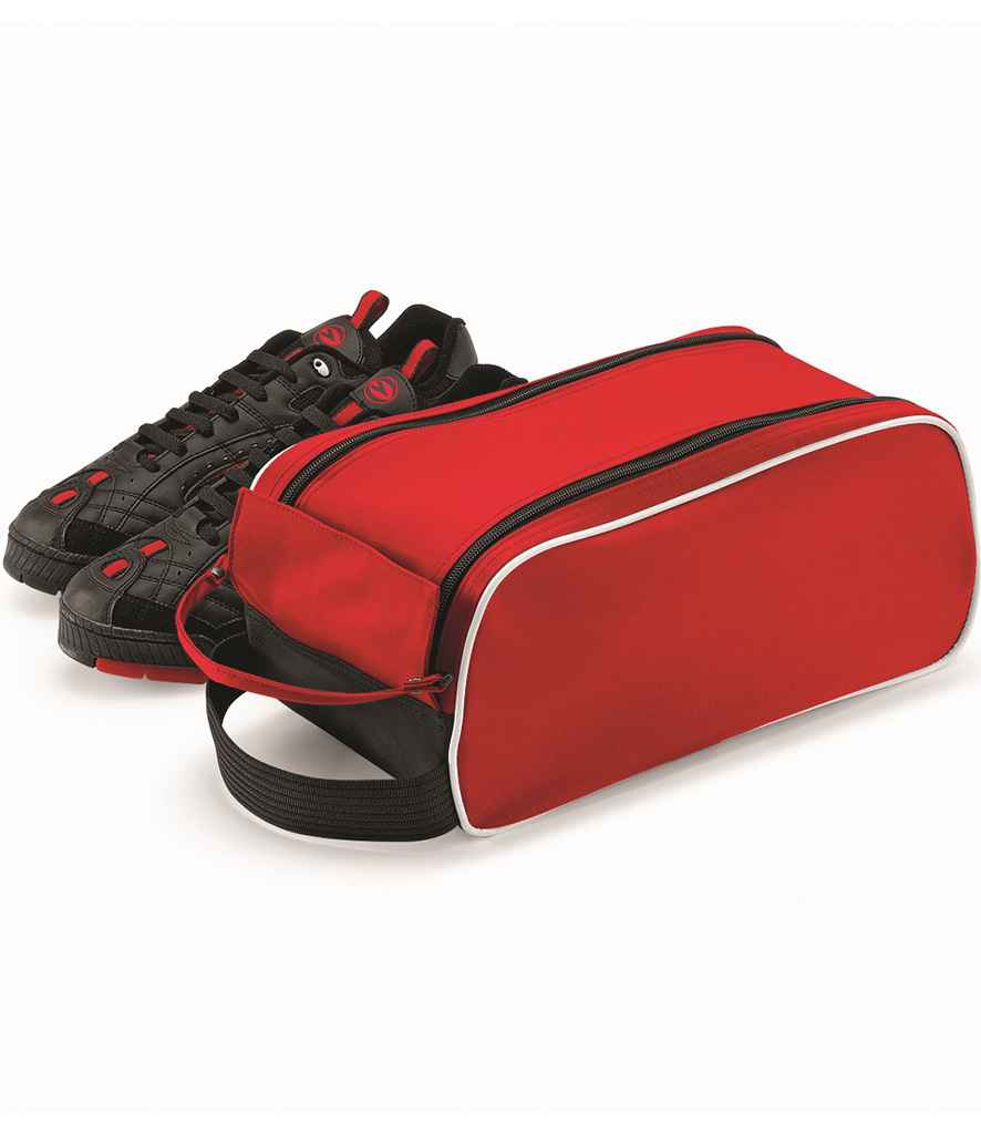 Quadra Teamwear Shoe Bag - Red/Black/White