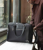 Quadra Tailored Luxe Briefcase - Black