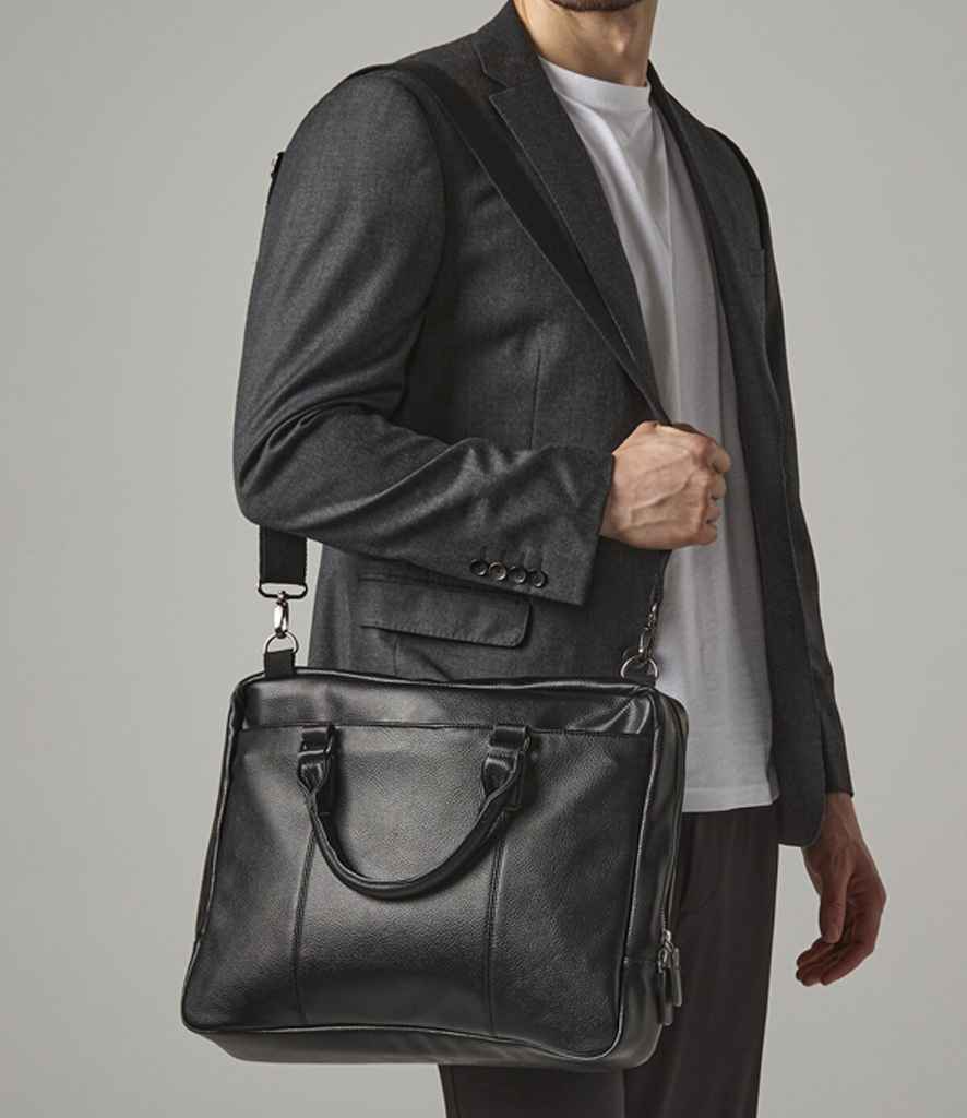 Quadra NuHide® Slimline Laptop Briefcase - Black