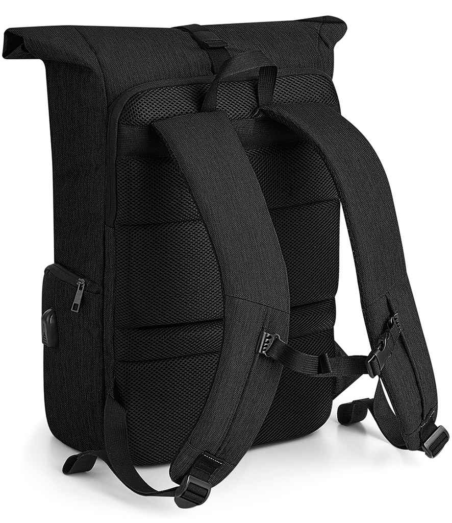 Quadra Q-Tech Charge Roll-Top Backpack - Black