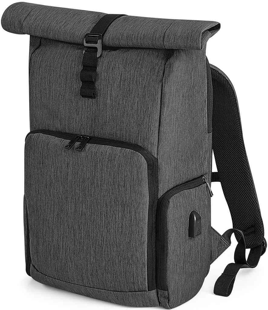 Quadra Q-Tech Charge Roll-Top Backpack - Granite Marl