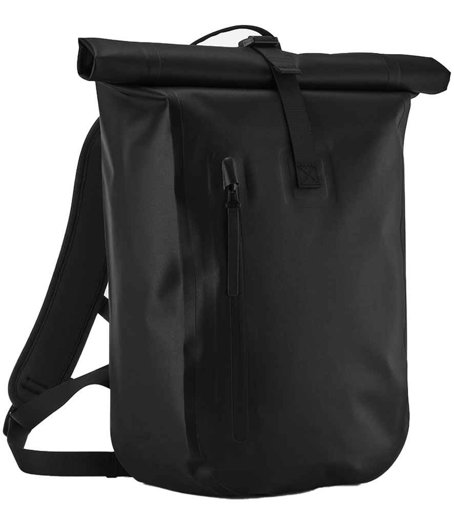 Quadra Waterproof Roll-Top Lite Backpack - Black