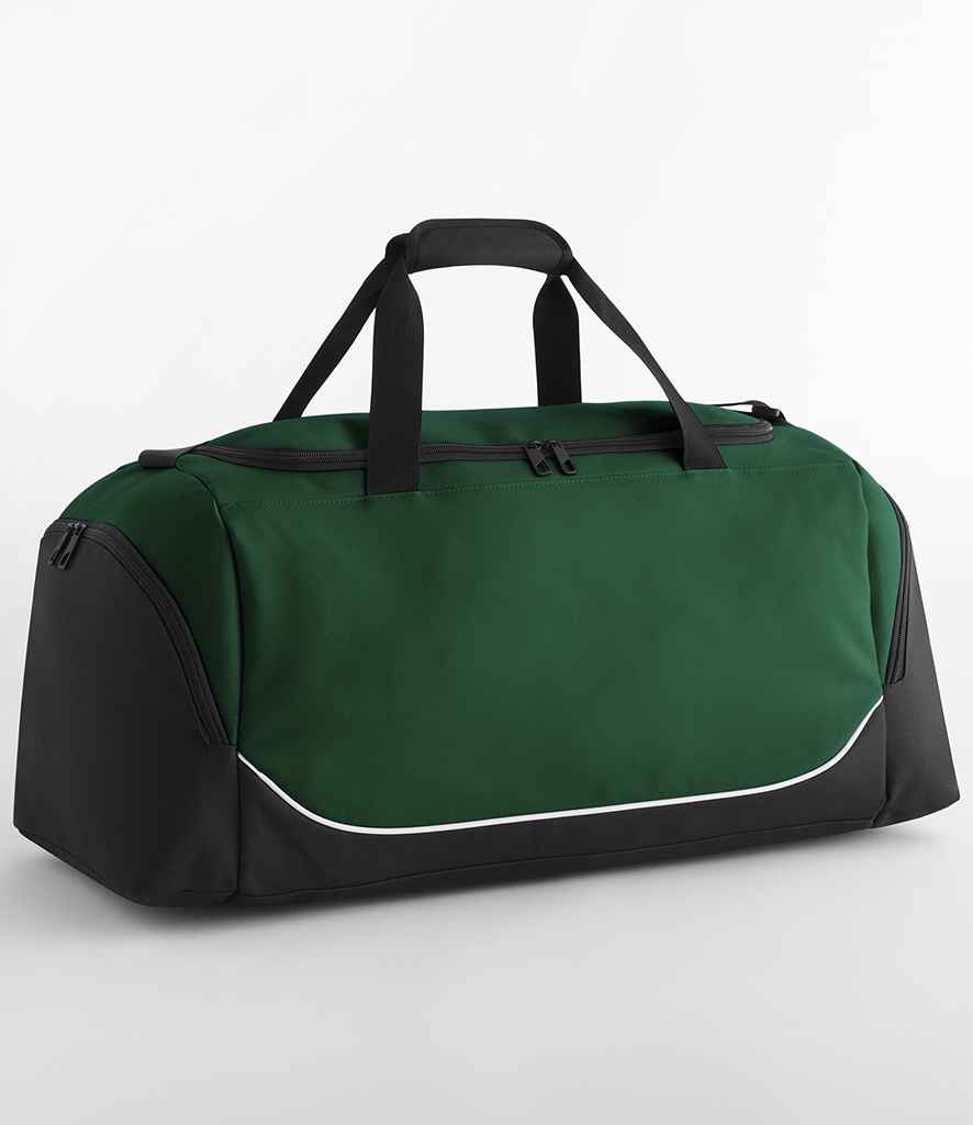 Quadra Teamwear Medium Holdall - Bottle Green/Black/White