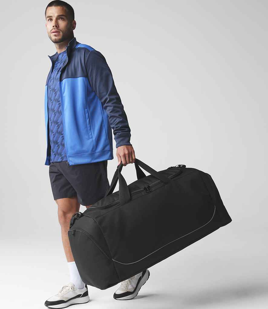 Quadra Teamwear Jumbo Kit Bag - Black/Grey