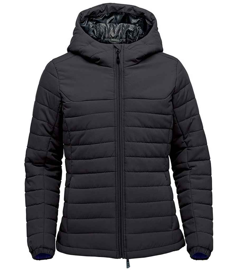 Stormtech Ladies Nautilus Quilted Hooded Jacket - Black