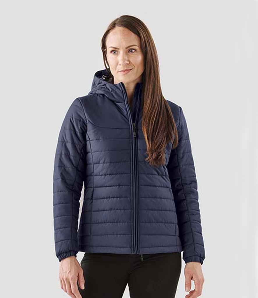 Stormtech Ladies Nautilus Quilted Hooded Jacket - Navy