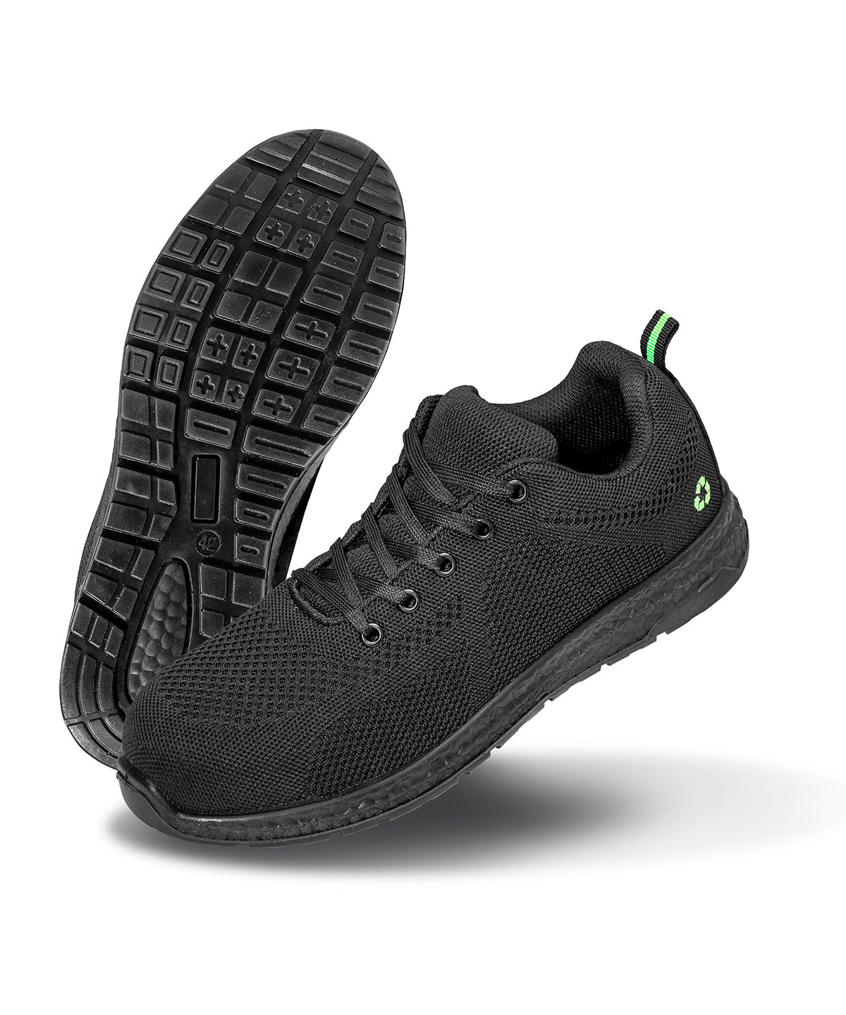 Recycled safety trainers