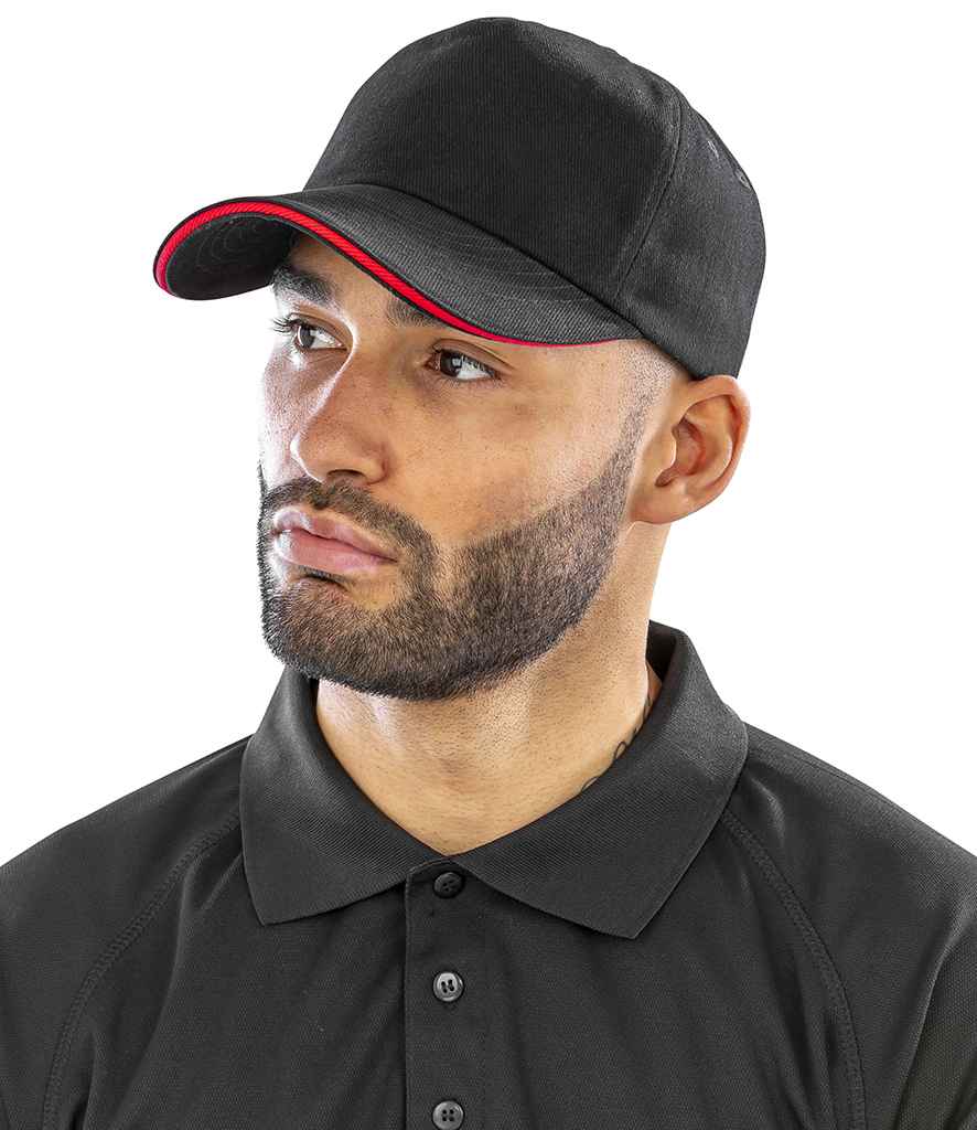 Result Heavy Cotton Drill Pro-Style Cap - Black