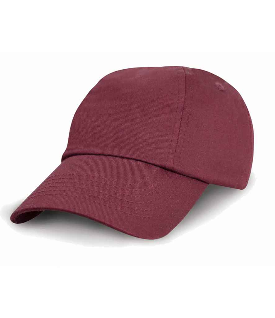 Result Kids Low Profile Cotton Cap - Burgundy
