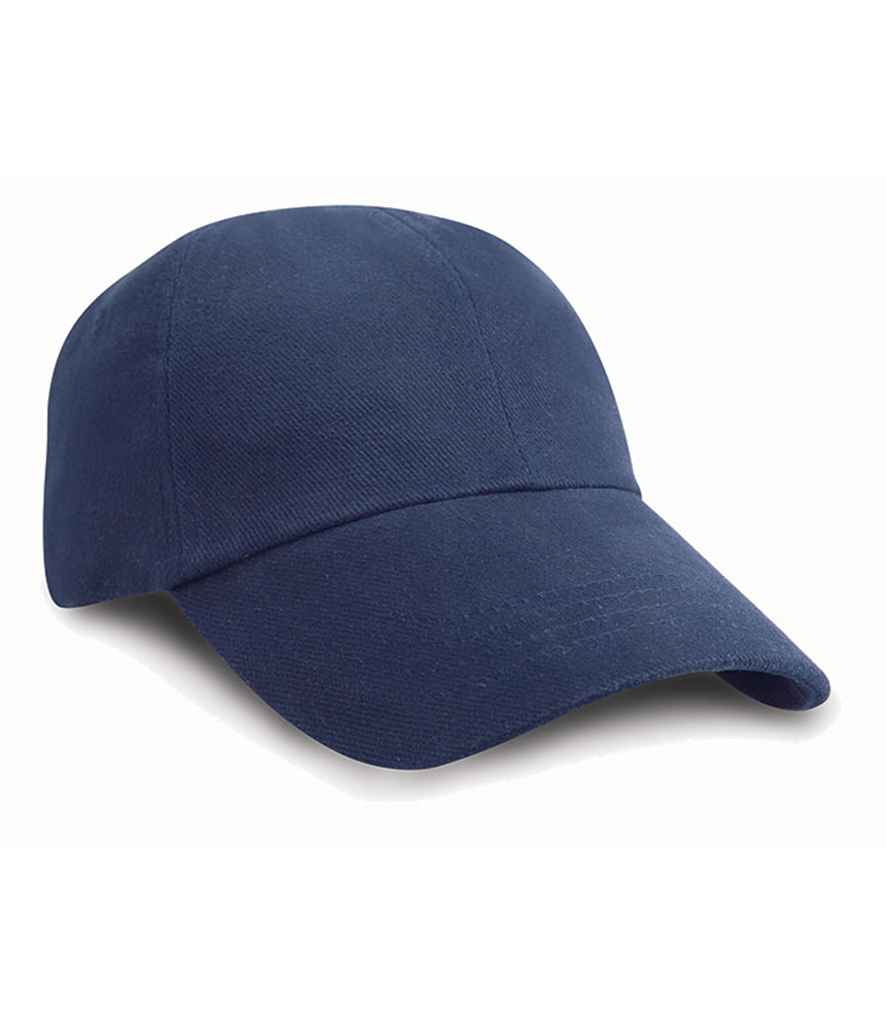 Result Kids Low Profile Heavy Brushed Cotton Cap - Navy