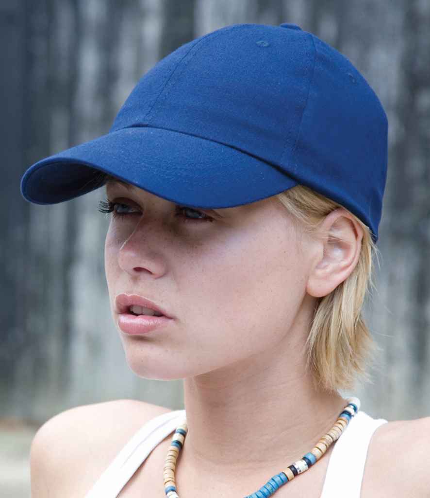 Result Low Profile Heavy Brushed Cotton Cap - Royal Blue