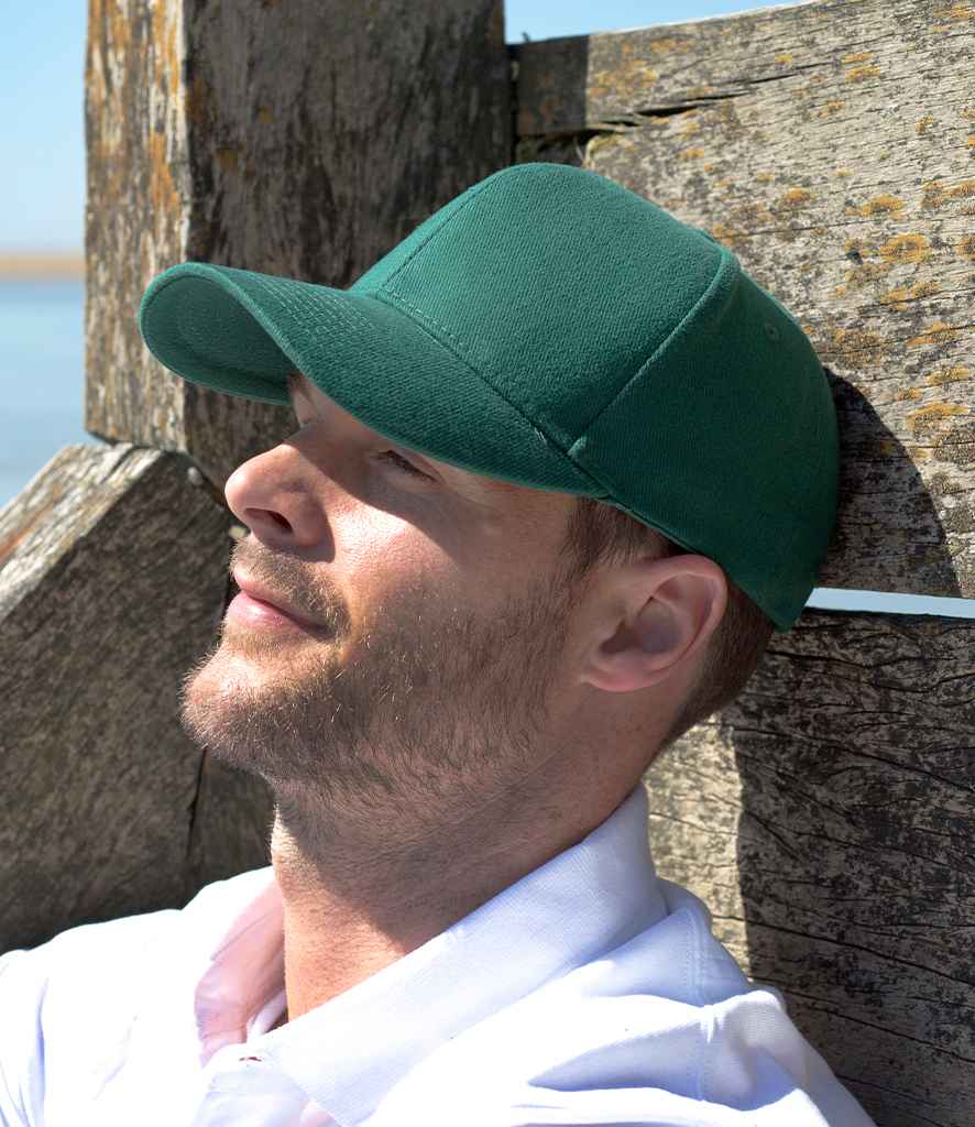 Result Pro-Style Heavy Brushed Cotton Cap - Forest Green