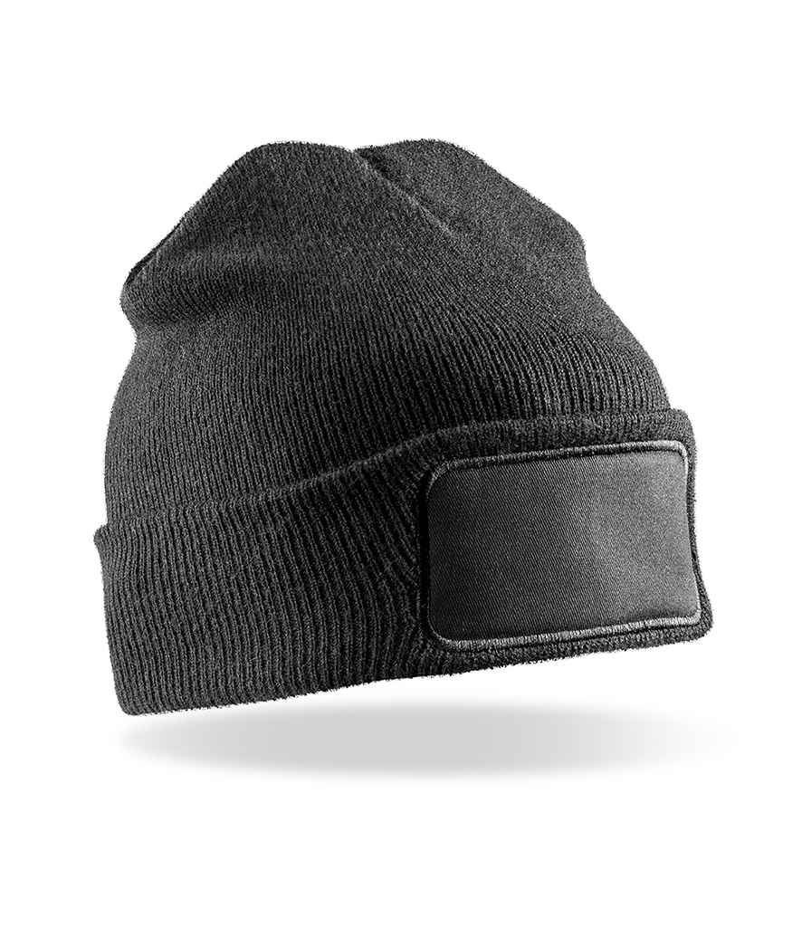 Result Core Double Knit Printers Beanie - Black