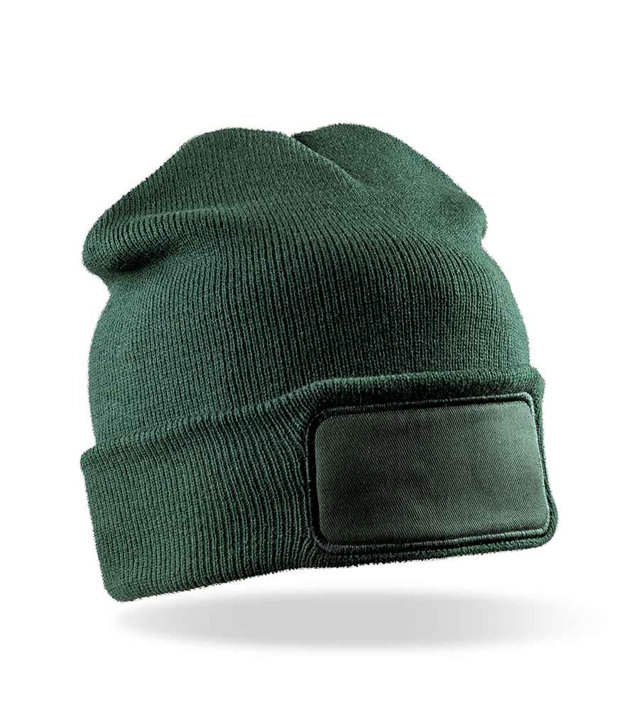 Result Core Double Knit Printers Beanie - Bottle Green