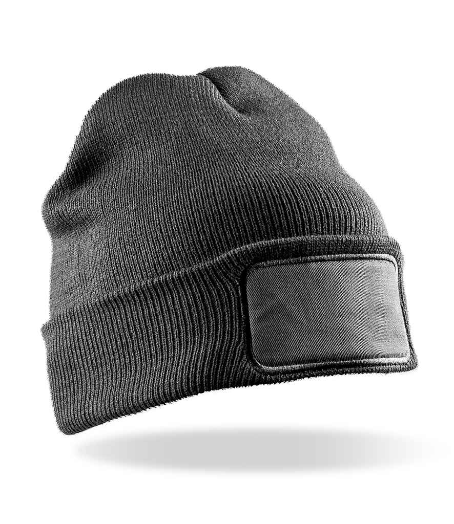 Result Core Double Knit Printers Beanie - Grey