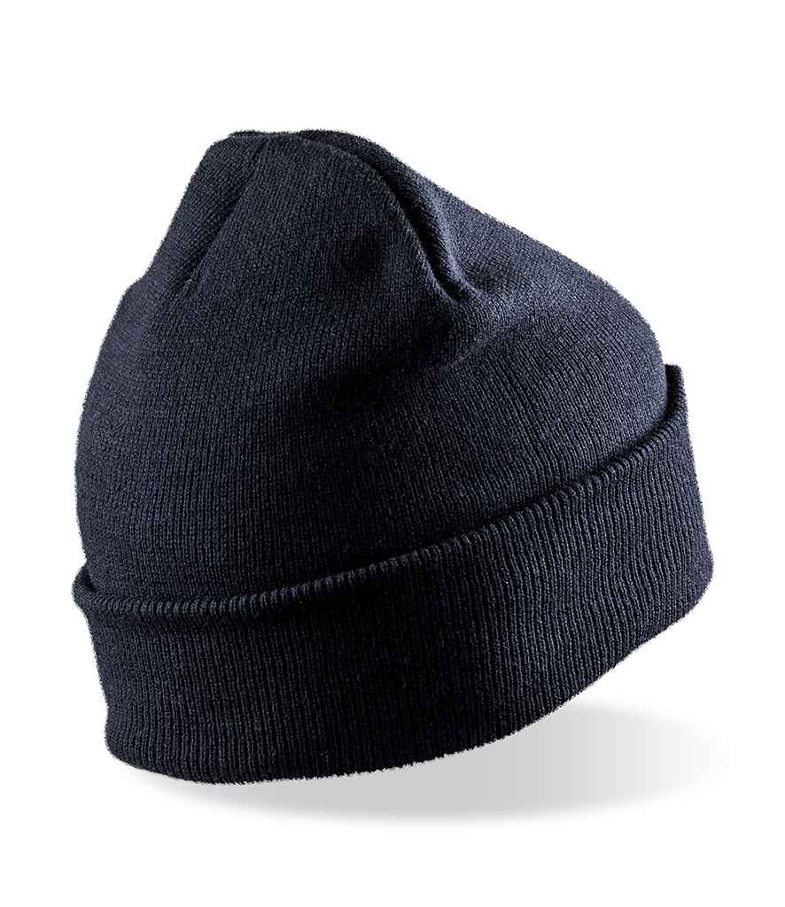 Result Core Double Knit Printers Beanie - Navy