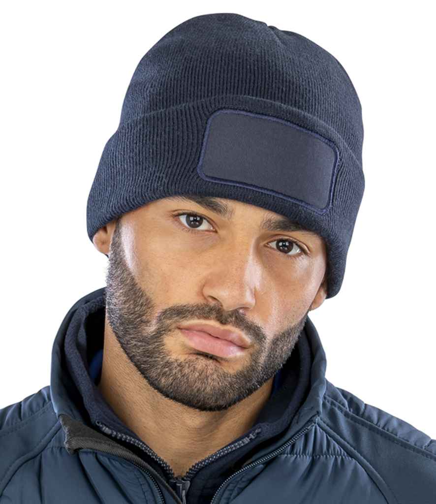 Result Core Double Knit Printers Beanie - Navy