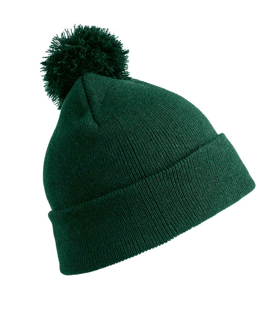 Result Core Kids Pom Pom Beanie - Bottle Green