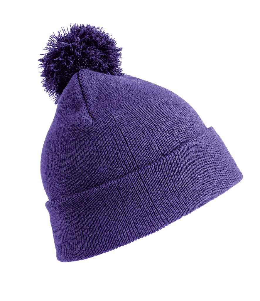 Result Core Kids Pom Pom Beanie - Purple