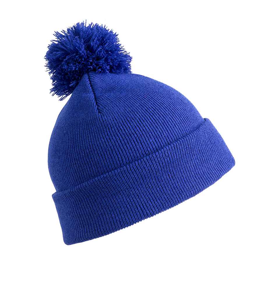 Result Core Kids Pom Pom Beanie - Royal Blue