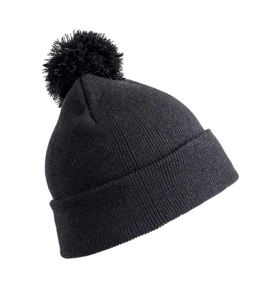 Result Core Pom Pom Beanie - Black
