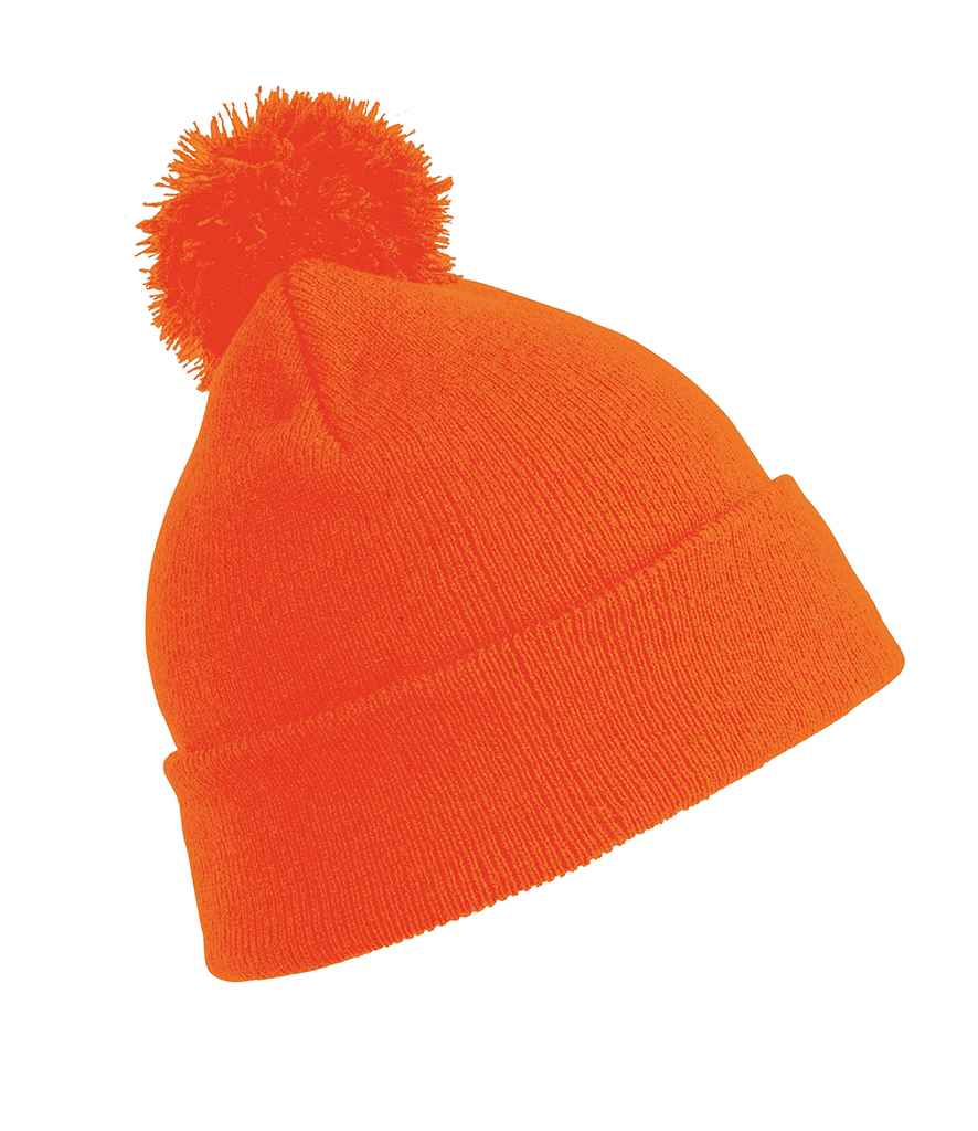 Result Core Pom Pom Beanie - Fluorescent Orange