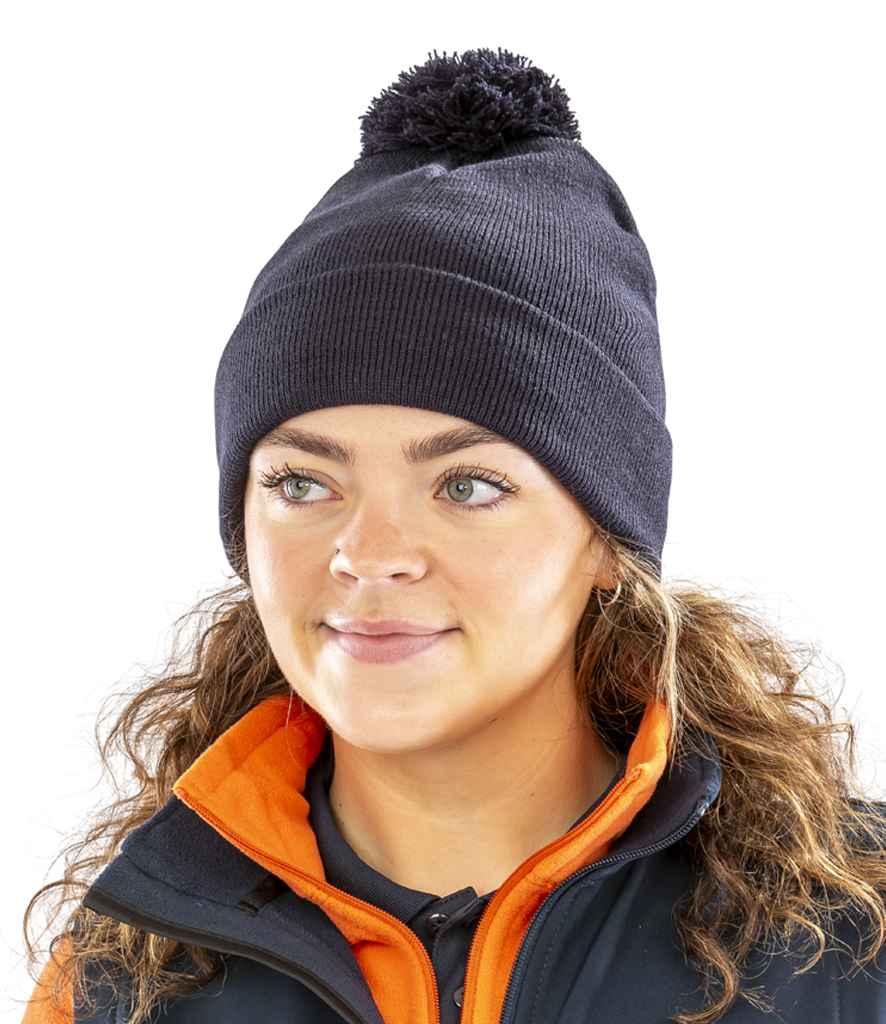 Result Core Pom Pom Beanie - Navy