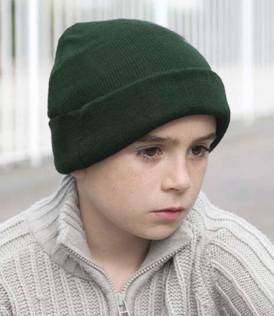 Result Kids Woolly Ski Hat - Bottle Green