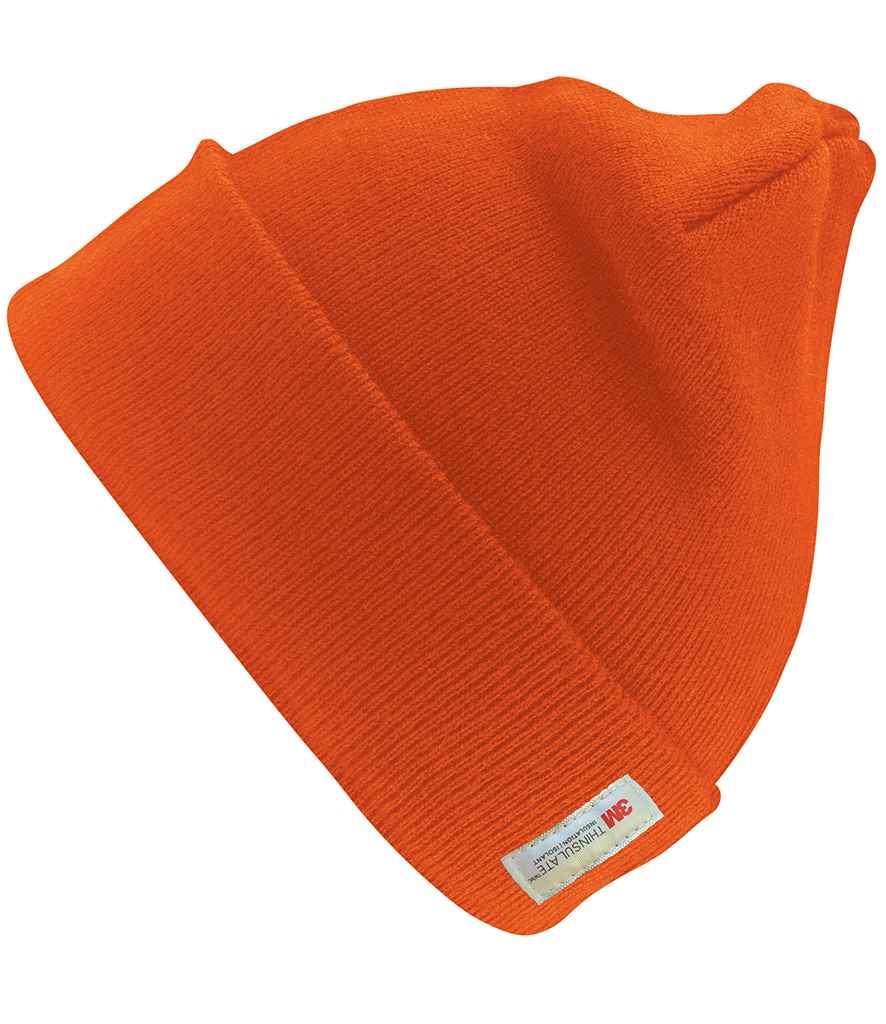 Result Woolly Ski Hat with Thinsulate™ Insulation - Fluorescent Orange