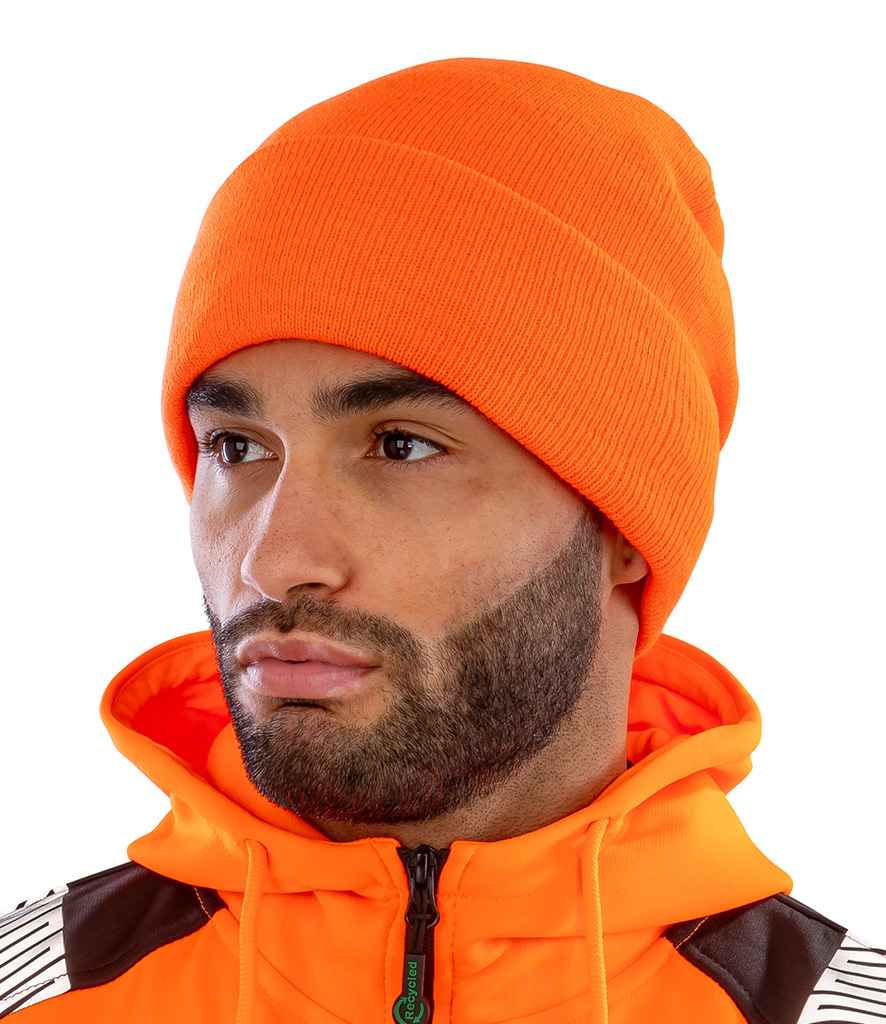 Result Woolly Ski Hat with Thinsulate™ Insulation - Fluorescent Orange