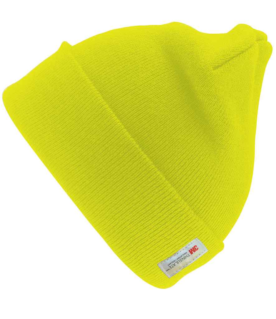 Result Woolly Ski Hat with Thinsulate™ Insulation - Fluorescent Yellow